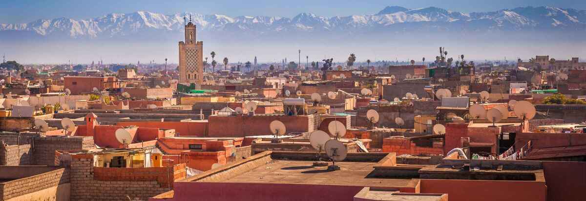 Circuit accompagné vue panoramique sur Marrakech